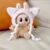 Pink cat ear hat, doll free