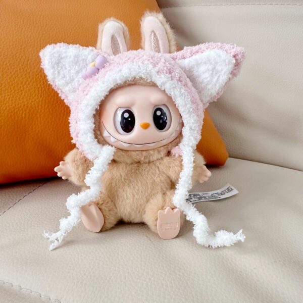 Labubu Sitting Doll Crochet Clothes Hat Set - Image 4