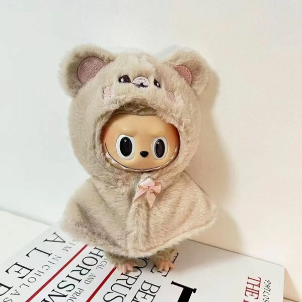 17cm Labubu Doll Clothes Cape Cloak Keychain Outfit - Image 7