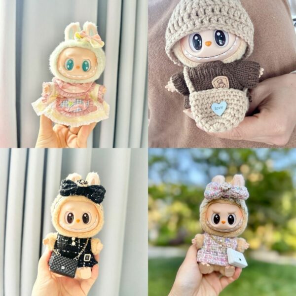 Labubu Doll Clothes - Tulip Pattern Dress