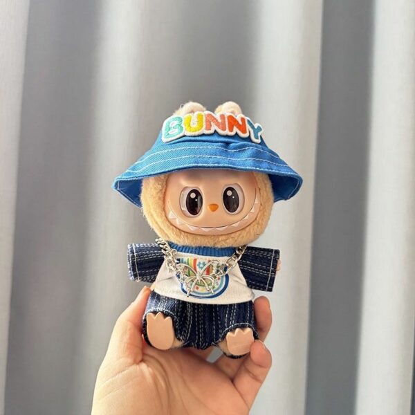 Labubu Doll Clothes - Blue Balloon Outfit Set - Image 3