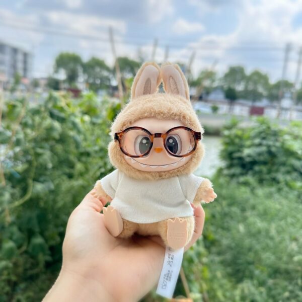 Labubu Party Doll Clothes T-shirt Glasses Set - Image 13