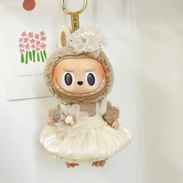 Doll Clothes Pearl Suspender Skirt Dress Outfit for Labubu 17cm - Image 35