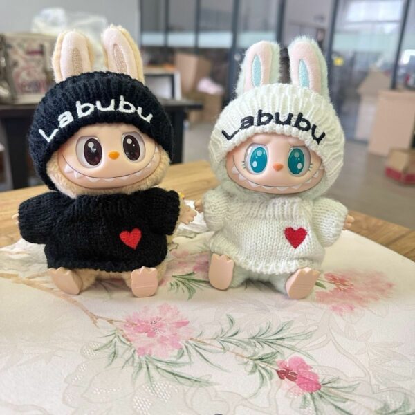 Labubu Party Series Gen 2 Blind Box Heart Sweater & Hat Doll Outfit