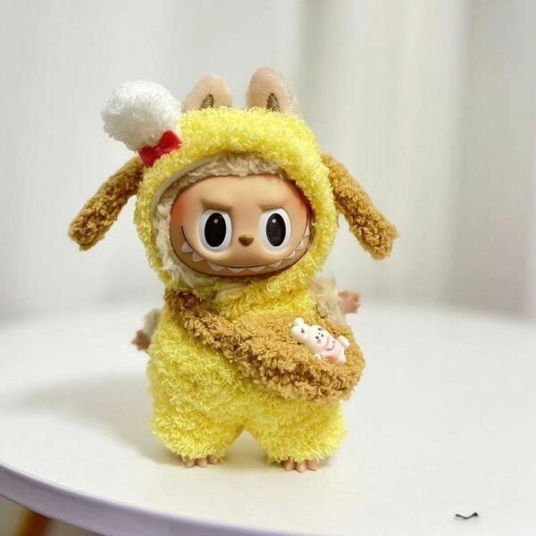 Labubu 17cm Doll Clothes Bear Costume Keychain Set - Image 8