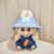 Carrot strap + blue hat