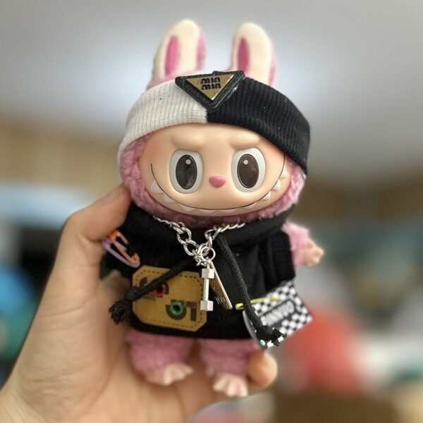 Labubu 17cm Blind Box Doll Clothes Spring Series Keychain - Image 39