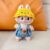 Biscuit denim overalls + little yellow duck hat