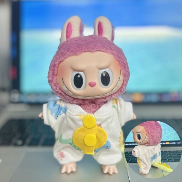 Labubu 17cm Blind Box Doll Clothes Spring Series Keychain - Image 44