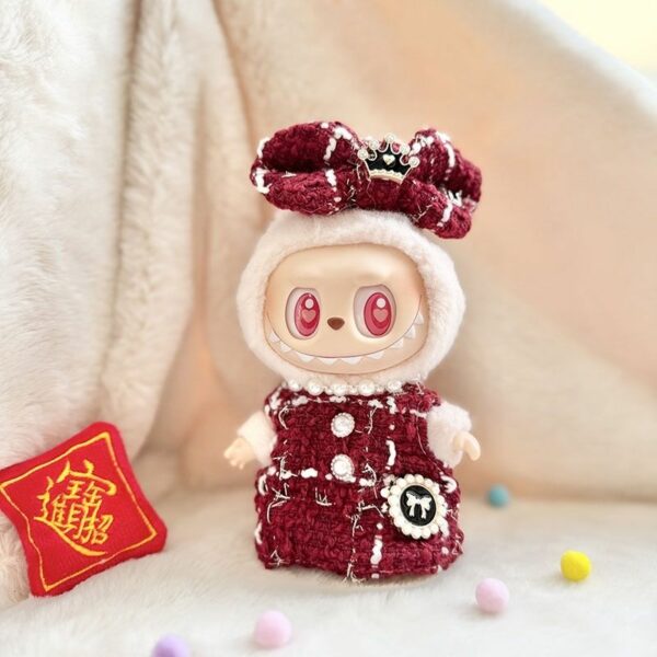 Labubu Keychain Doll Clothes Party New Year Festival Outfit - Image 11