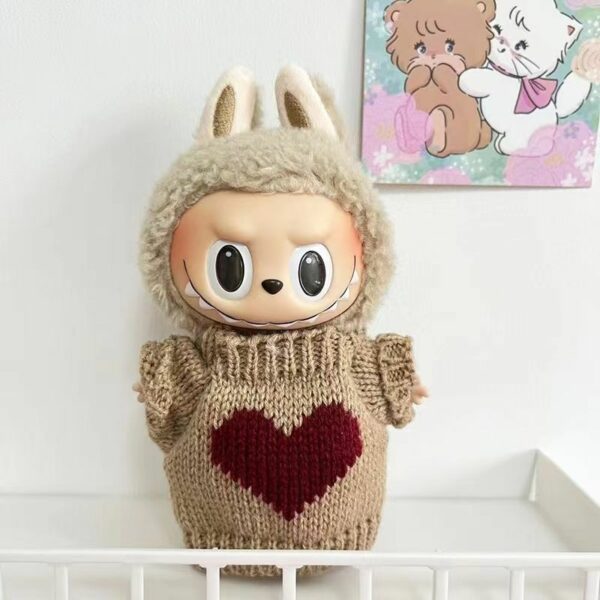 Labubu 15cm Doll Clothes Spring Sweater Dress Set - Image 30