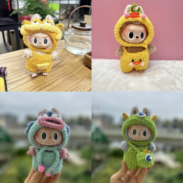 Handmade Knitted Labubu Doll Clothes 15-17cm Custom Outfit