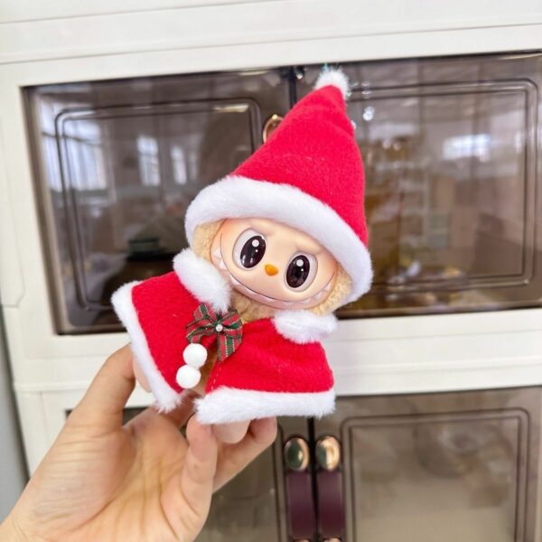 Labubu Doll Christmas Cape and Hat Costume Accessory - Image 2