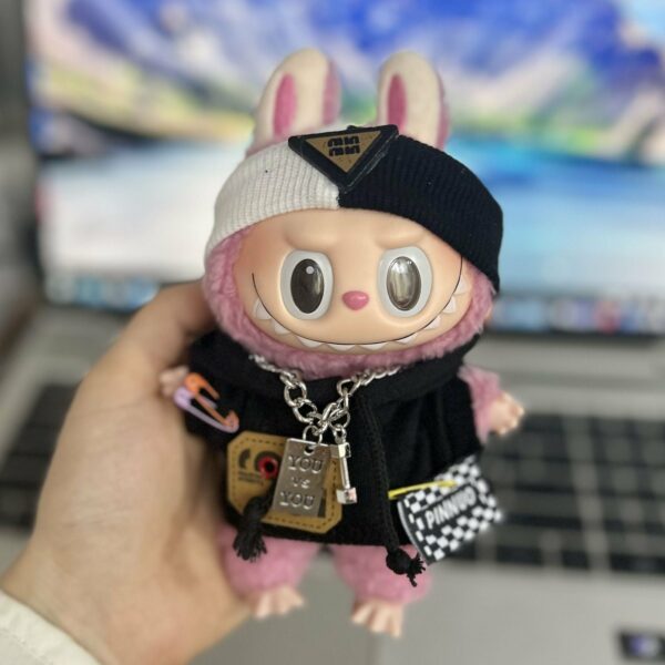 Labubu Time to Chill 15cm Doll Clothes Keychain Accessory - Image 14