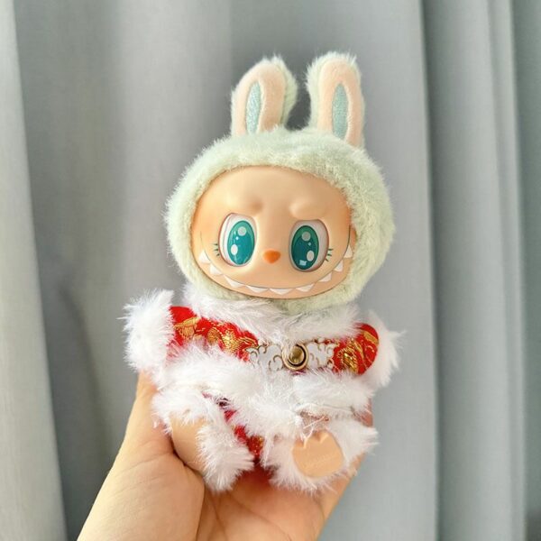 Labubu 17cm Chinese New Year Red Traditional Doll Costume - Image 9