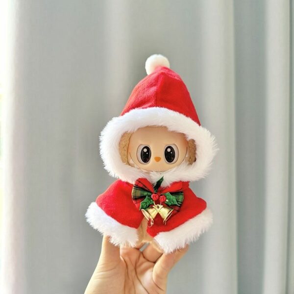 Labubu Keychain Christmas Reindeer Cape Outfit - Image 5