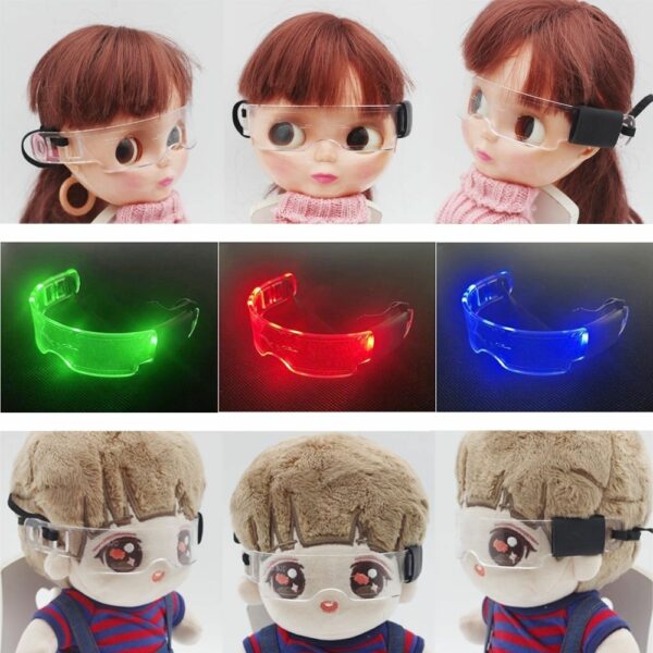 Labubu Doll Accessories Punk Camera Glasses 20/15cm - Image 2