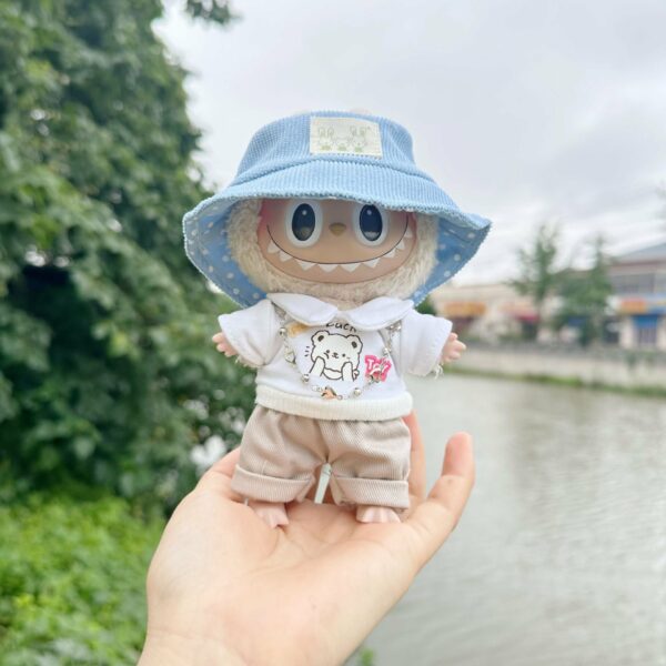 17cm Labubu Blind Box Sheep Overalls Outfit Set - Image 26