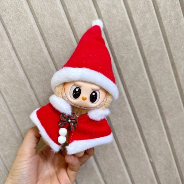 Labubu Doll Christmas Cape and Hat Costume Accessory - Image 3