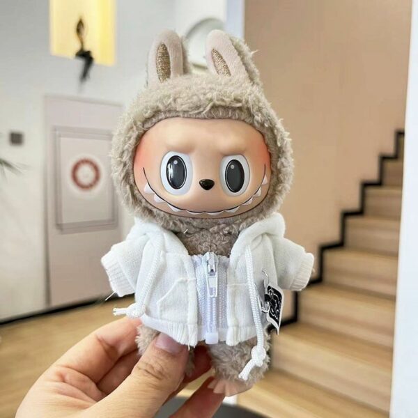 Labubu 17cm Blue Plaid Costume Set Keychain - Image 26