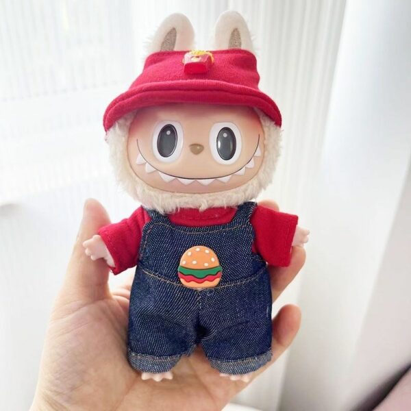 Labubu 17cm Doll Clothes Set French Fries Hanfu Frog Design - Image 4