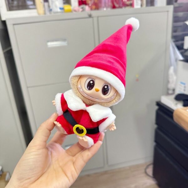 Labubu Blind Box Doll Clothes Christmas Belt Outfit Set - Image 2
