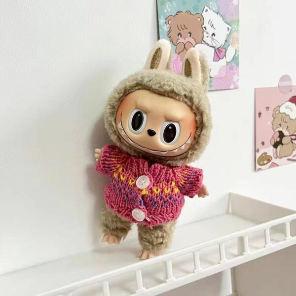 Labubu 15cm Doll Clothes Spring Sweater Dress Set - Image 32