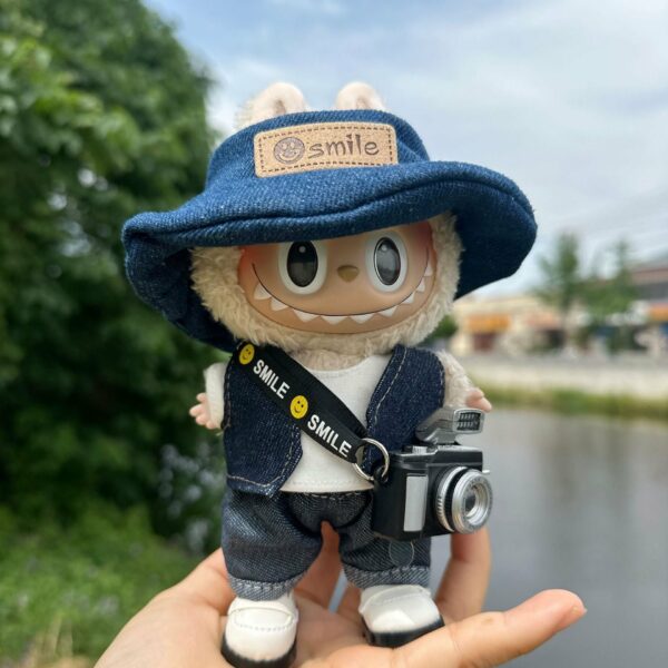 Labubu Photographer Doll Clothes Summer Keychain Set - Image 13
