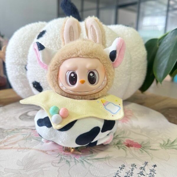 Labubu Doll Clothes - Cow Pattern Outfit - Image 7