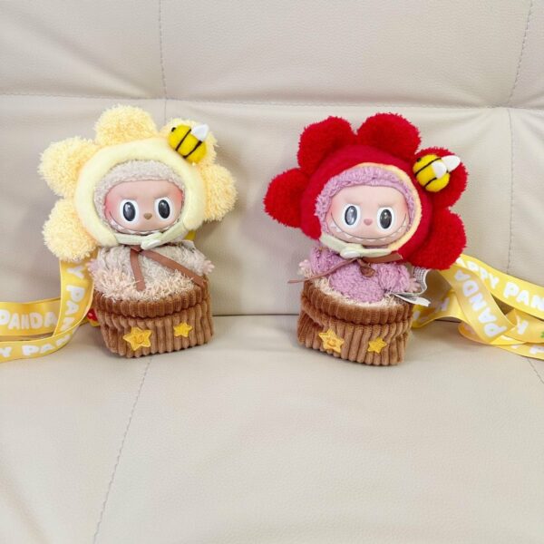 Labubu Doll Clothes - Sunflower Pattern Outfit 17cm - Image 4