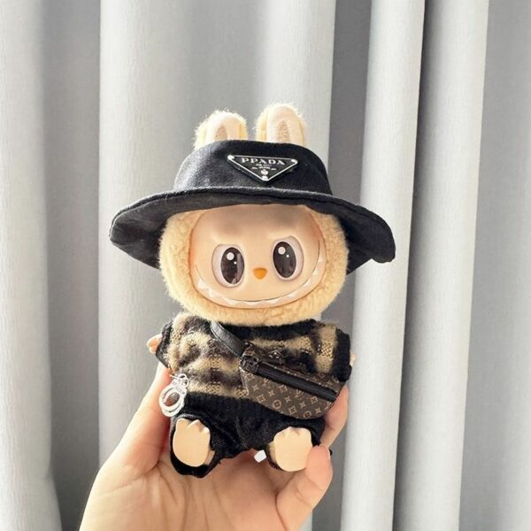 Labubu First Second Generation Doll Striped Outfit Set - Image 8