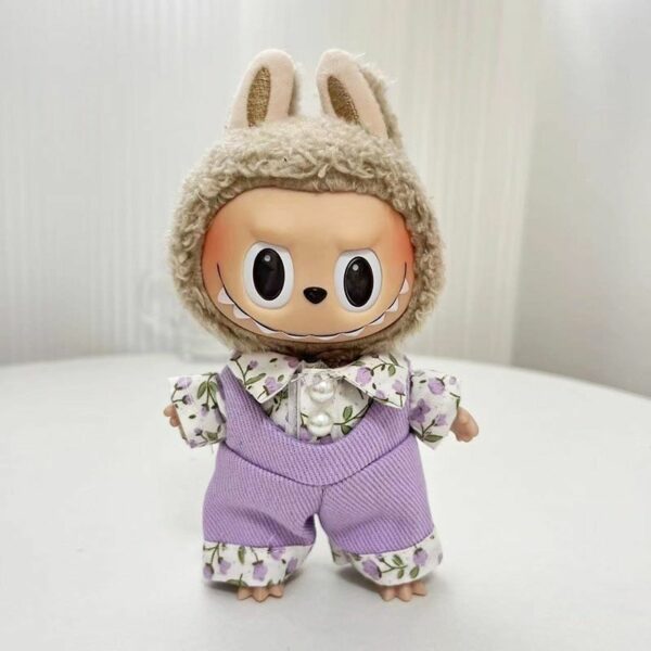 Labubu 17cm Purple Lavender Couple Outfit Doll Clothes Set - Image 8