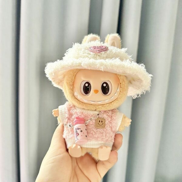Labubu Keychain Doll Clothes Winter Sweater Bottle Holder Accessory - Image 2