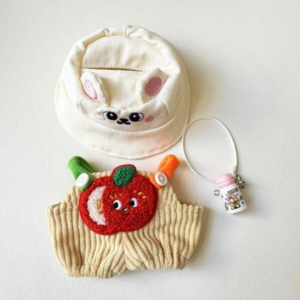 Labubu Keychain Doll Clothes Fruit Animal Overalls - Image 7