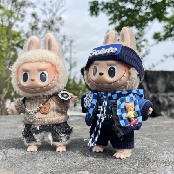 Labubu 17cm Blind Box Doll Clothes Spring Series Keychain - Image 2