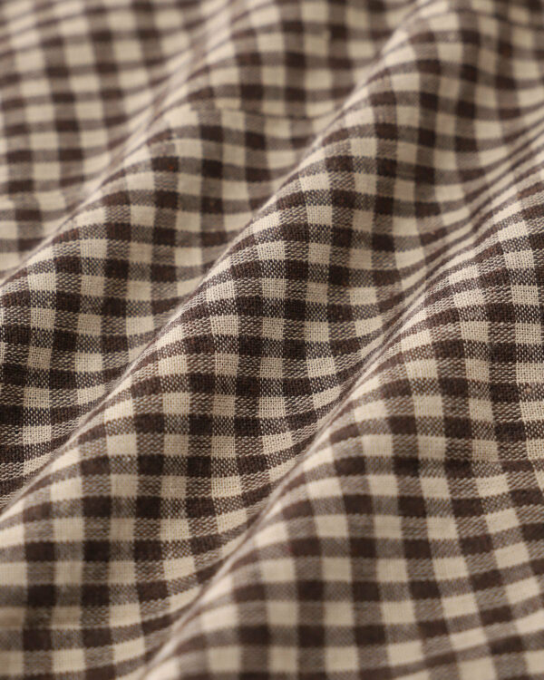 Brown Plaid Single Breasted Vest - Image 6