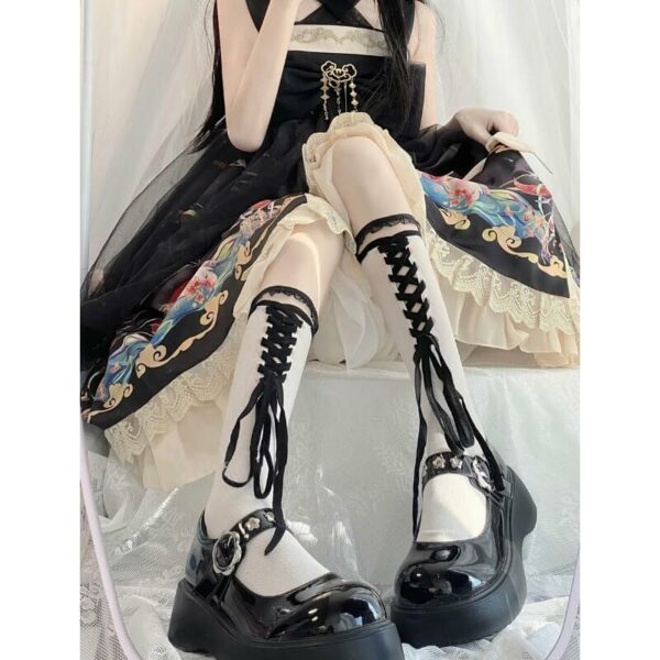 Lolita lace ribbon stockings - Image 3