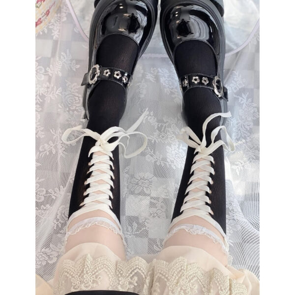 Lolita lace ribbon stockings - Image 8