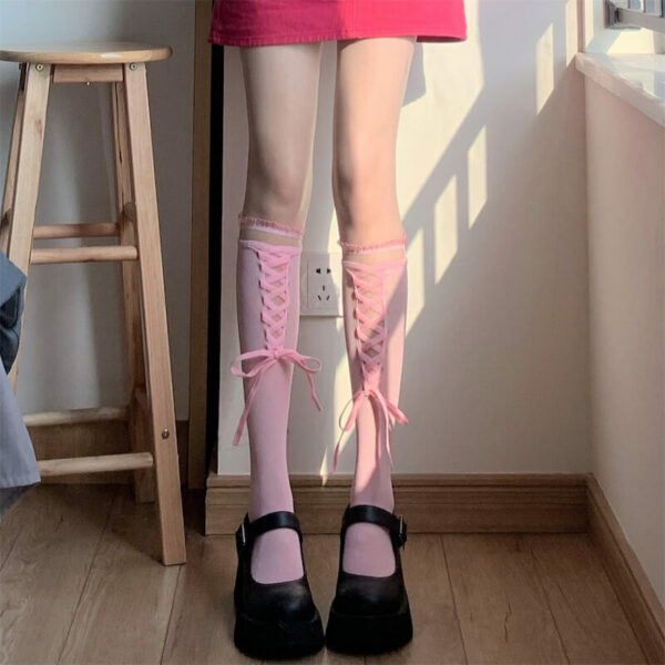 Lolita lace ribbon stockings - Image 10