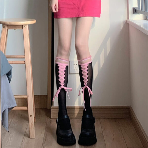 Lolita lace ribbon stockings - Image 12