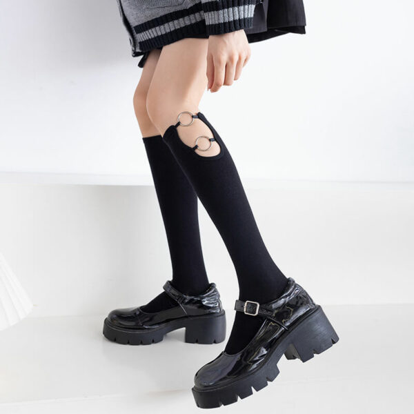 Rings hollow-out stockings - Image 2